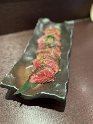 American wagyu beef Tataki @dangit.all