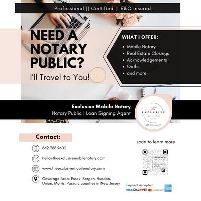 Exclusive Mobile Notary