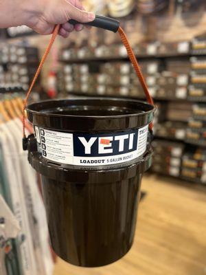 Cool color Yeti bucket (dark brown)
