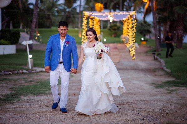 The day of my wedding thanks to my workouts and training I received