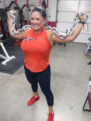 After workout posing. STRENGTH AND CONFIDENCE