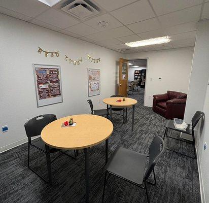 Study room with free wireless internet available