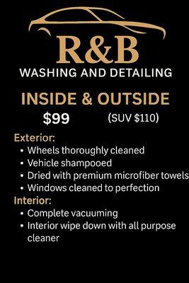 R&B Washing And Detailing