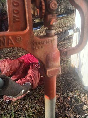 The crack in the front