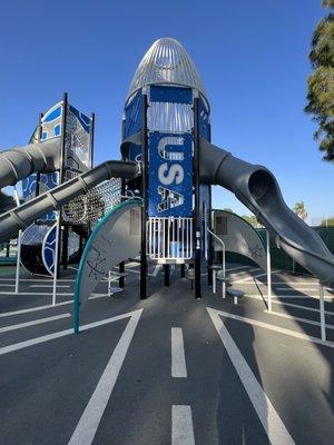 New playground and already tagged up. SMH 