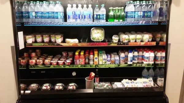 Cooler snacks and items in the breakfast time