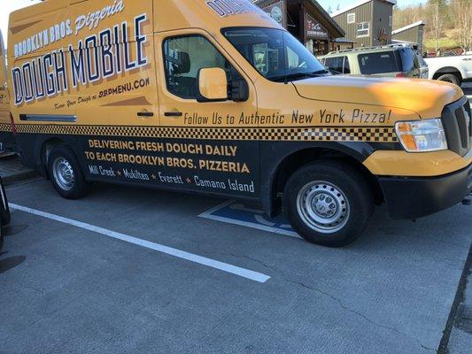 these losers are unconscionable. they park their corporate delivery truck in the disabled parking at Terry's Corner on Camano Island almost