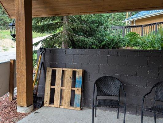 Front Locked Entrance with keypad to enter on your own