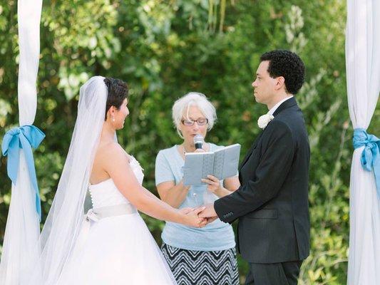 Repeating vows after Kat...