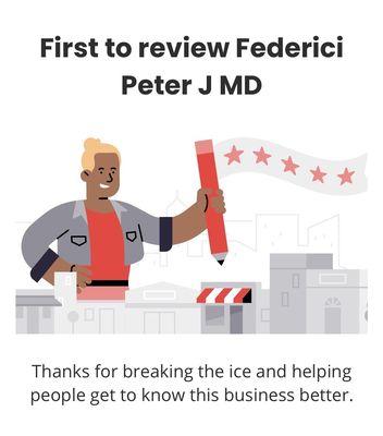 Federici Peter J MD
