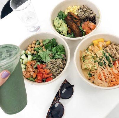 Botanist Smoothie! Mediterranean Journey, Guac & Greens, and Thai-Ger Salad!