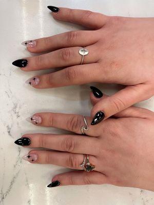 Very satisfied with my acrylic set I got done by Kevin!