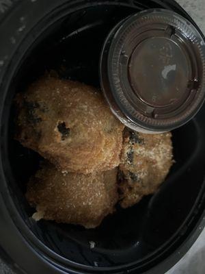 Fried Oreos (minus the one we already ate) OMG COOKIES