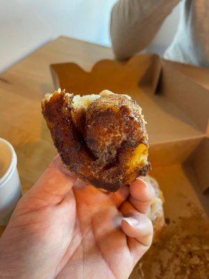 Cinnamon roll center