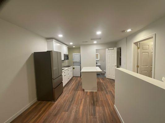 Mother in law unit
full kitchen
washer and dryer
full bathroom
add 1 bedroom
LVP flooring