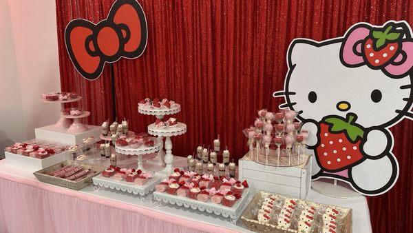 Dessert table set up by Kabayan hall