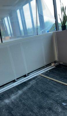 We hung the sheetrook and finished