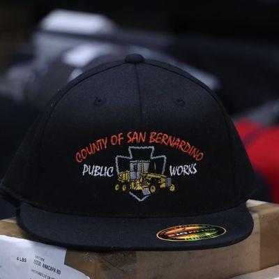 Cap Embroidery for County of San Bernardino Public Works