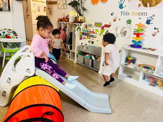 Gross motor skills allow them to stay active and have fun at the same time.