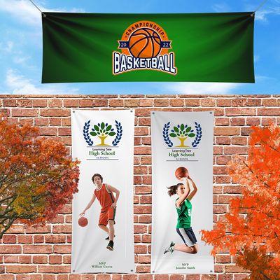 From sidelines to hallways--banners that boost school pride! High-quality sports banners that rally your team and energize your crowd.