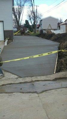 80 × 16 ft Driveway Job for a camper we did in Farley IA.