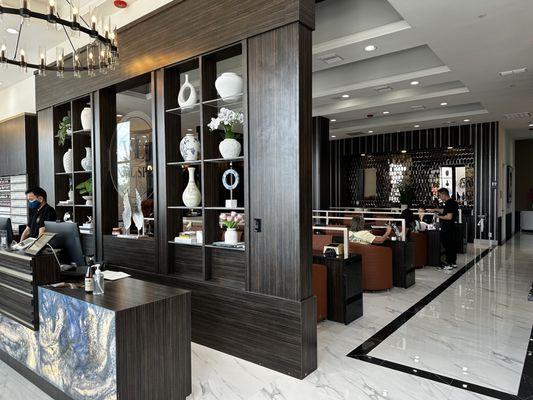 Front looking in from the door. Bar to the left