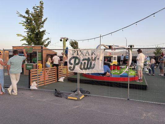 Have you looked from the outside. Like a traveling carnival game.