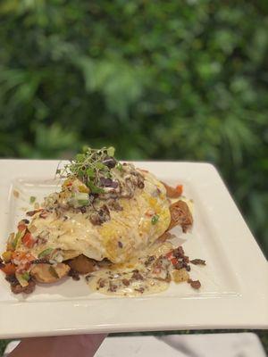 Philly cheese steak omelette