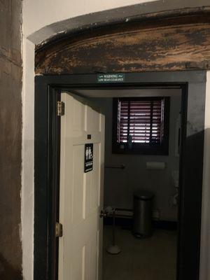 Entry - also original - to restroom