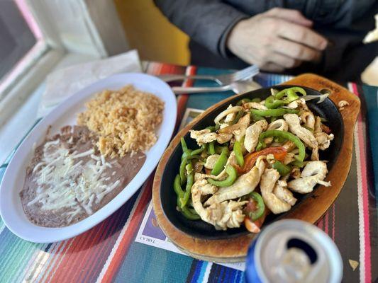 Chicken fajitas