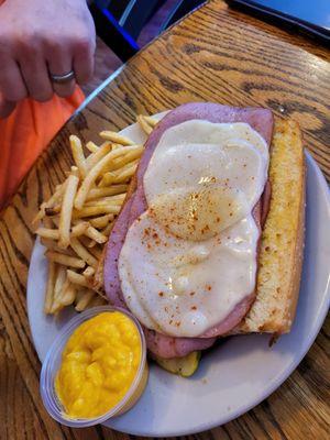 Hot ham and cheese