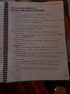 Public Speaking Notes