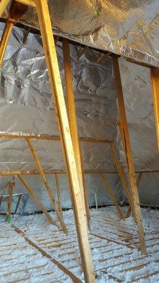 Radiant barrier installation