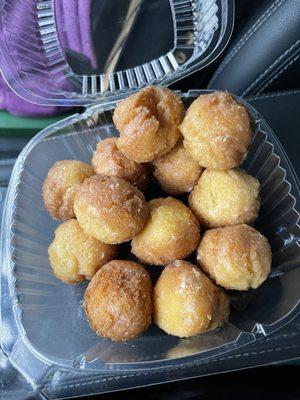 Seasonal Pumpkin donut holes! @ Donut Country.