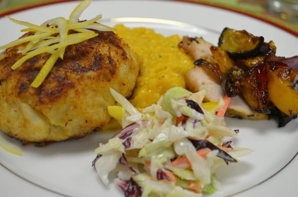 Our delicious crab cakes!