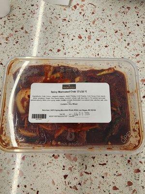 Spicy Marinated Crab from Banchan