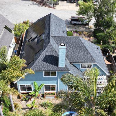 A view from the back yard