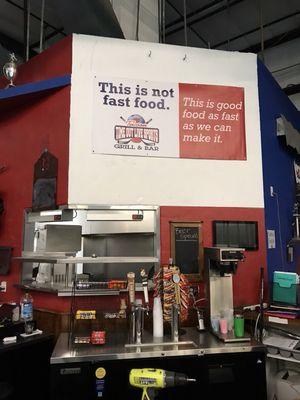 Stop at "Timeout Live Sports Grill & Bar"