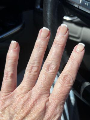 Natural gel manicure