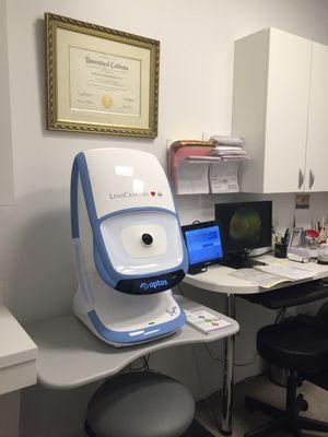The optomap in the exam room! Super cool!