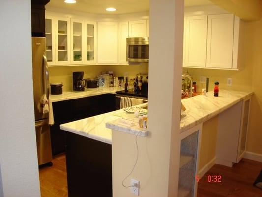 Great kitchen remodel with painted finish