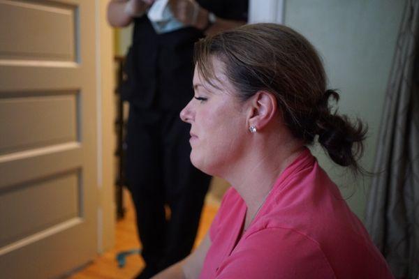 I absolutely adore this picture of Danielle. She had just finished helping me achieve the perfect birth