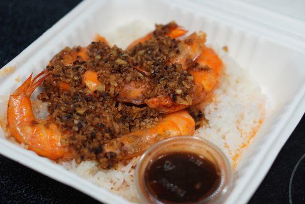 So ONO (good) garlic butter shrimp fR. ROMY's shrimp Kahuku *7/16/23