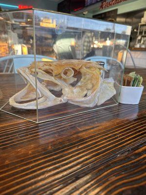 Nellys Cafe is the reel deal (get it??? It's also a bait and tackle shop).