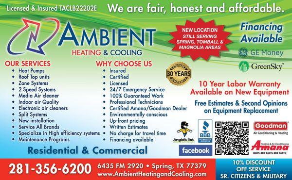 Ambient Heating & Cooling