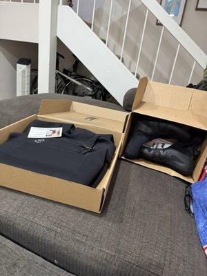 Wetsuit and booties!