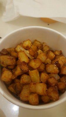 Side of 'home fries and onions'