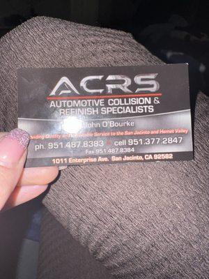 Automotive Collision & Refinish Specialist.