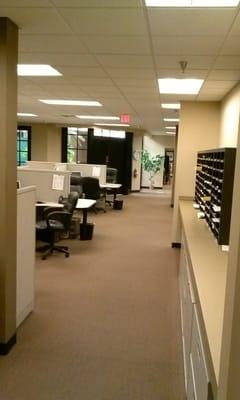 Inside view of the office ... slow Saturday in January, but usually busy with real estate activity!