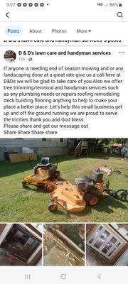 D&D Lawncare & Handyman Service
